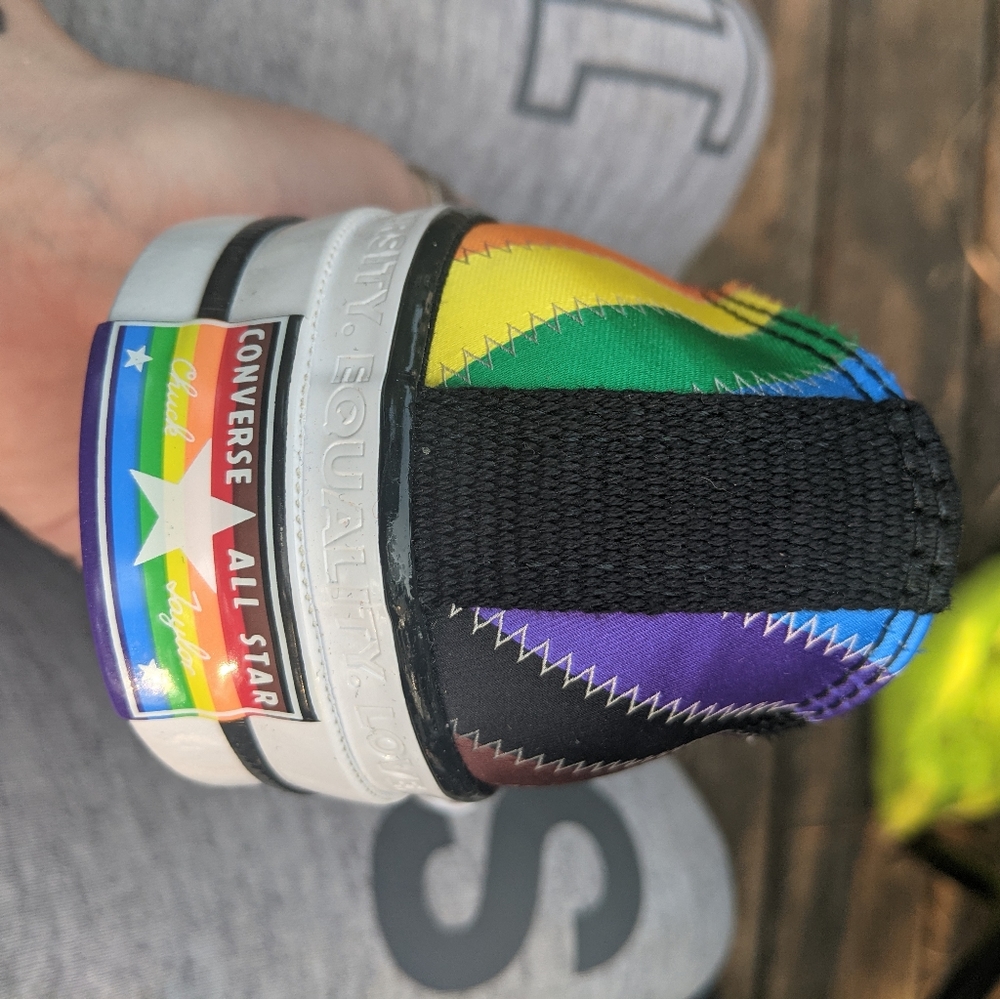 NEW pride rainbow chuck taylors unisex - Picture 8 of 10